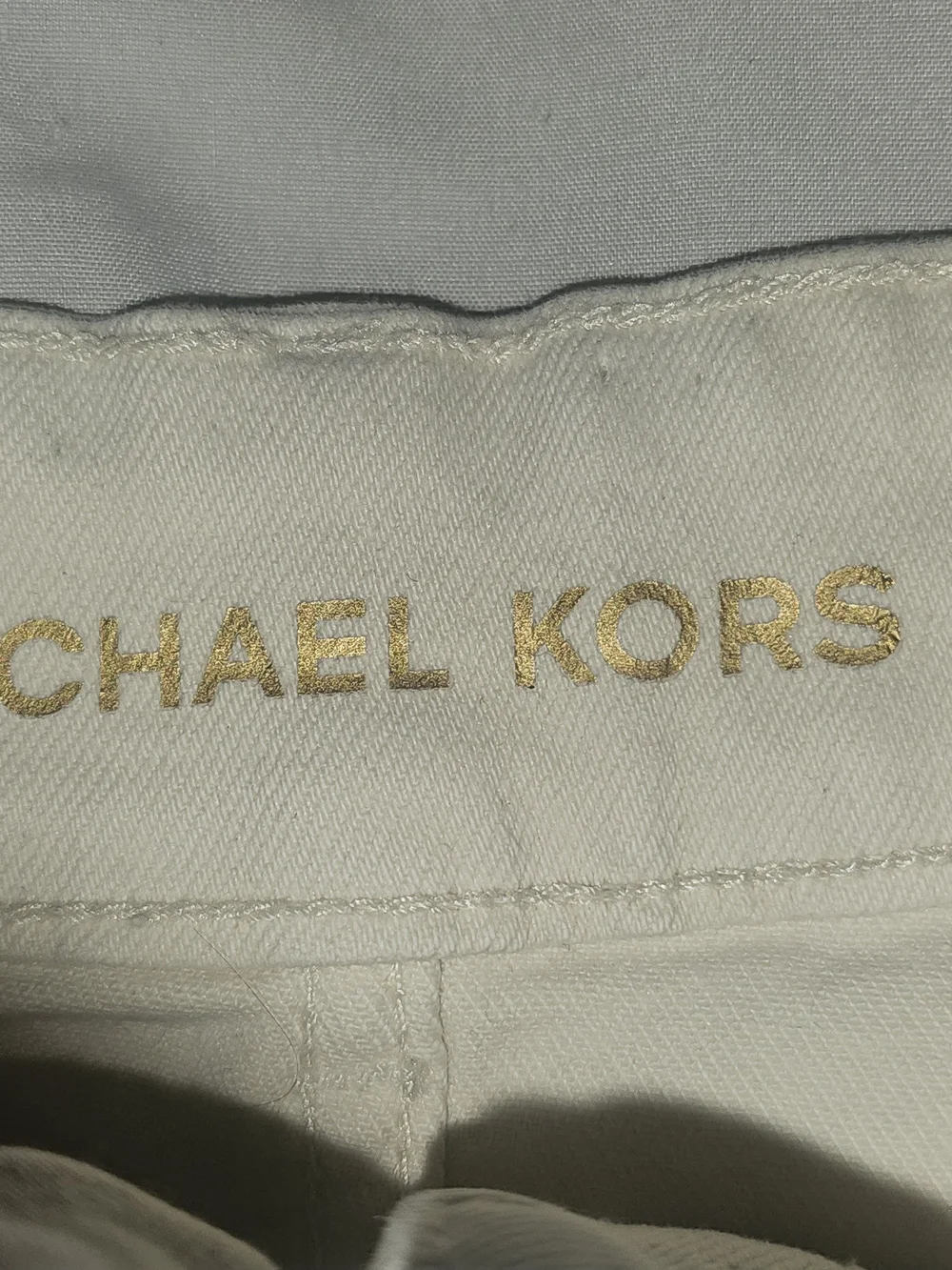 Michael Kors Womens Cream Button-Front Casual Skirt Sz 14